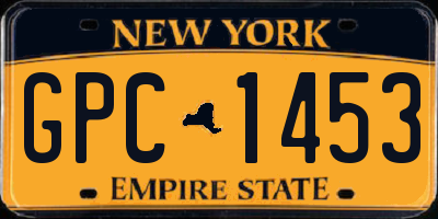 NY license plate GPC1453