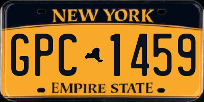 NY license plate GPC1459
