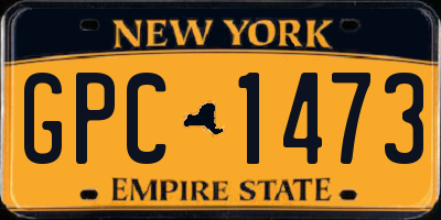 NY license plate GPC1473