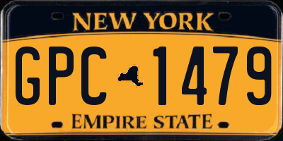 NY license plate GPC1479