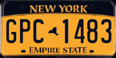 NY license plate GPC1483