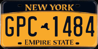 NY license plate GPC1484