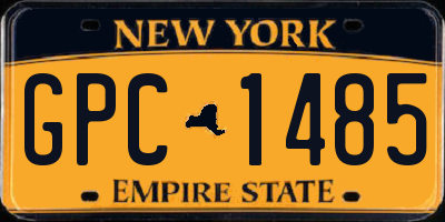 NY license plate GPC1485