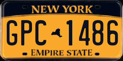 NY license plate GPC1486