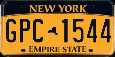 NY license plate GPC1544