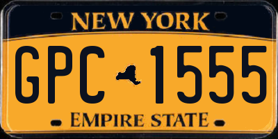 NY license plate GPC1555