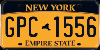 NY license plate GPC1556
