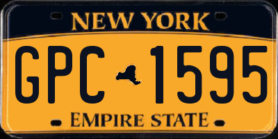 NY license plate GPC1595