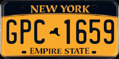 NY license plate GPC1659