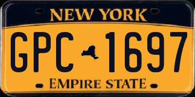NY license plate GPC1697