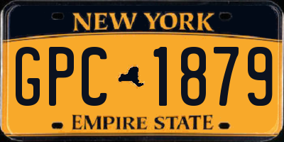 NY license plate GPC1879