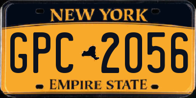 NY license plate GPC2056