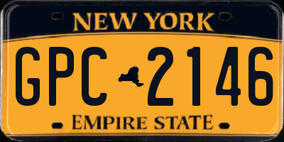 NY license plate GPC2146