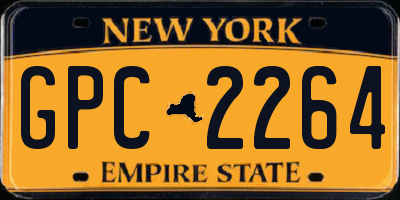 NY license plate GPC2264