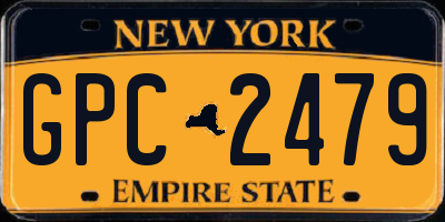 NY license plate GPC2479