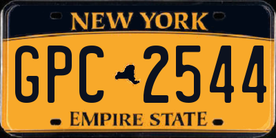 NY license plate GPC2544
