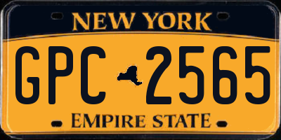 NY license plate GPC2565