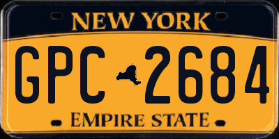 NY license plate GPC2684