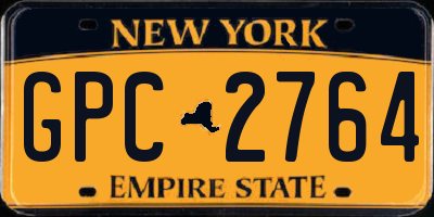 NY license plate GPC2764