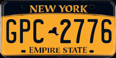 NY license plate GPC2776