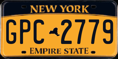 NY license plate GPC2779
