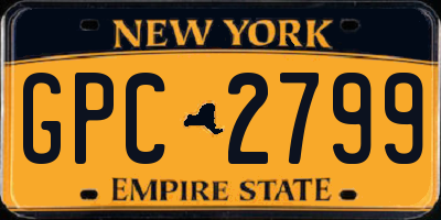 NY license plate GPC2799