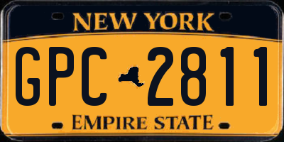 NY license plate GPC2811