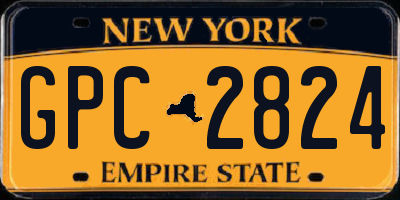NY license plate GPC2824