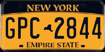 NY license plate GPC2844
