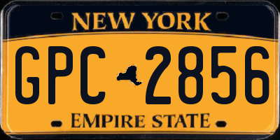NY license plate GPC2856