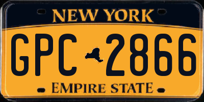 NY license plate GPC2866