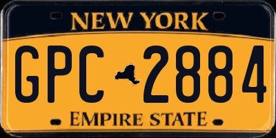 NY license plate GPC2884