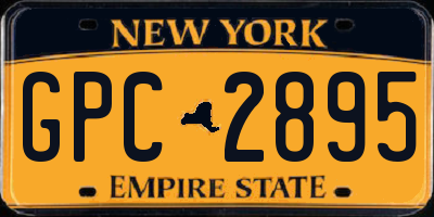 NY license plate GPC2895