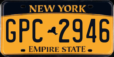 NY license plate GPC2946