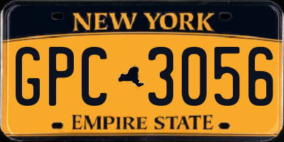 NY license plate GPC3056