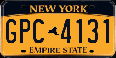 NY license plate GPC4131