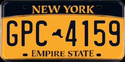 NY license plate GPC4159