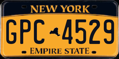NY license plate GPC4529