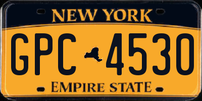 NY license plate GPC4530
