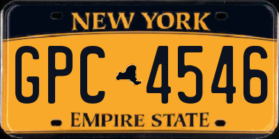 NY license plate GPC4546