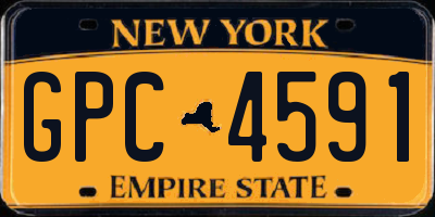 NY license plate GPC4591