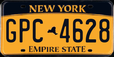 NY license plate GPC4628
