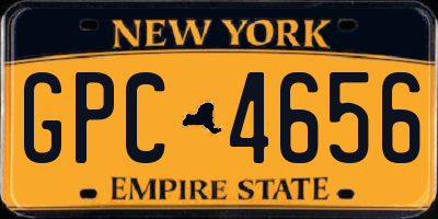 NY license plate GPC4656