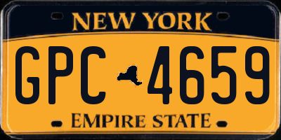 NY license plate GPC4659