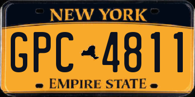 NY license plate GPC4811