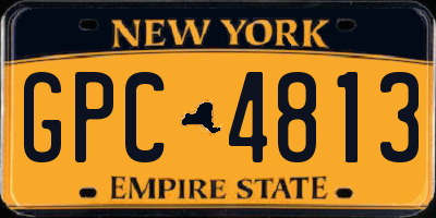 NY license plate GPC4813