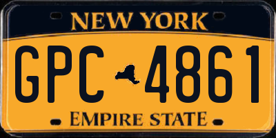 NY license plate GPC4861