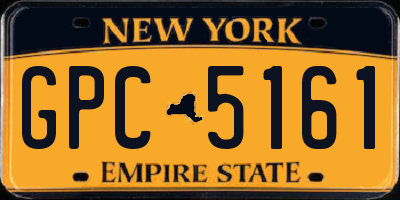 NY license plate GPC5161