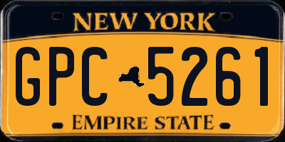 NY license plate GPC5261