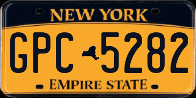NY license plate GPC5282